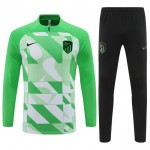 Atlético Madrid Training Sweatshirts Viertelreißverschluss 2023-24 Grüne